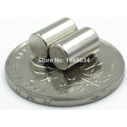 100pcs Neodymium N35 Dia 6mm X 15mm Strong Magnets Tiny Disc NdFeB Rare Earth For Crafts Models Fridge Sticking magnet 6x15mm