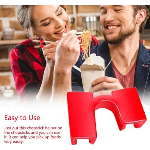 20 PCS Reusable Chopsticks Helpers Training Chopsticks Connectors Learning Training Helper Dishes Dinner Game Kitchen Tools