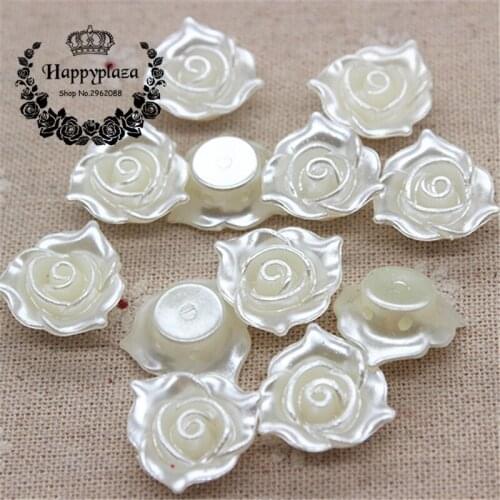 30pcs 21mm Resin ABS Lily Flower (with 2 holes) DIY Scrapbooking Craft/Wedding Decoration