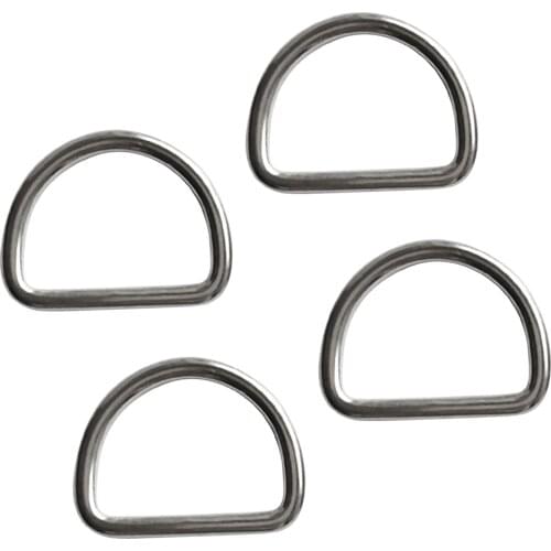 4pcs Diving Scuba D Ring for 30mm Webbing Weight Belt - Marine 316 Stainless Steel