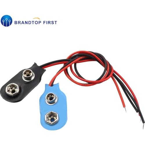 9V Battery Snap Connector clip Lead Wires holder I type