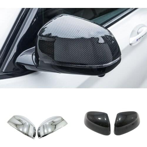 ABS Chrome/Carbon Car Styling 2pcs For BMW X3 G01 X4 G02 2018 2019 accessories Car Side Door Rearview Turning Mirror Cover Trim