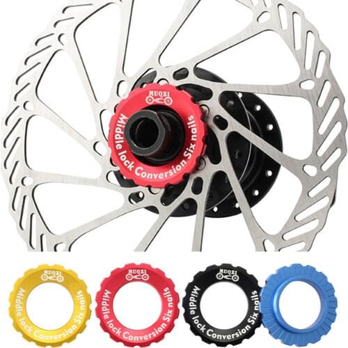 Six-nail Center Lock Adapter Conversion Lid Aluminum Alloy Durable Bicycle Modification Repair Tool MTB Accessories