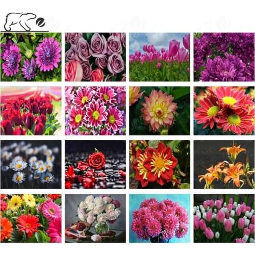 Rose Flower Diamond Painting Cross Stitch Home Decor Modern Iris Hd Picture Handmade Diy Mosaic Gift Diamond Mosaic Embroidery