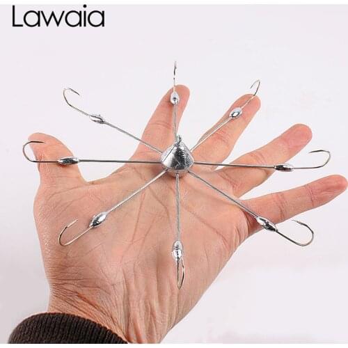 Lawaia Vietnam Anchor Hook Enhanced Version Of The Eight-claw Anchor Hook Casting Lead Pendant Spider Hook Fishing Supplies Gear