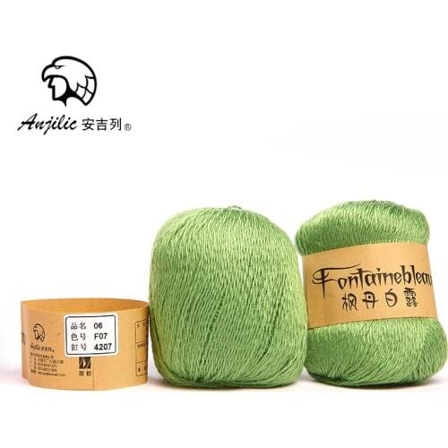 Free shipping 300g(50g*6pcs) Fontainebleau Mohair Acrylic Wool Anti-Pilling Low Shrinkage Thin Yarn For Hand Knitting Crocheting