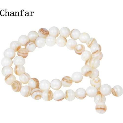 Chinese Shell Beads For Women Shell Jewelry Making Loose Beads 4 6 8 10 12mm