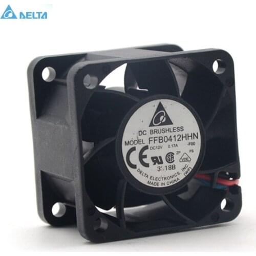 For delta FFB0412HHN 4cm 40MM 4028 40*40*28MM 1U server fan 12V 0.17A Dual ball