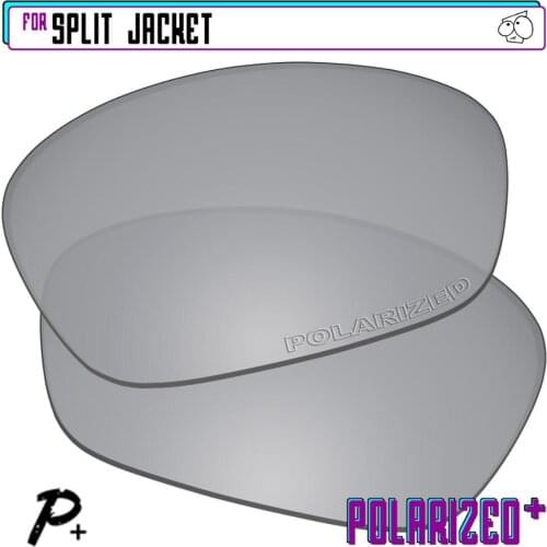 EZReplace Polarized Replacement Lenses for - Oakley Split Jacket Sunglasses - Silver P Plus