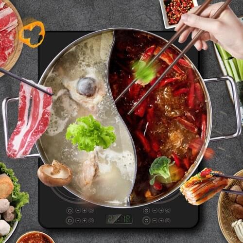 Hot Pot With Divider Food Grade Stainless Steel Mandarin Duck Chinese Dual Sided Pot Set For Induction Cooktop Gas Stove Cooker