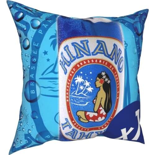 Hinano Tahiti Pillowcases Sofa Cushions With Letters Nordic Style Home Decor Pillowcase Anime Pillow Cover Pillowcase