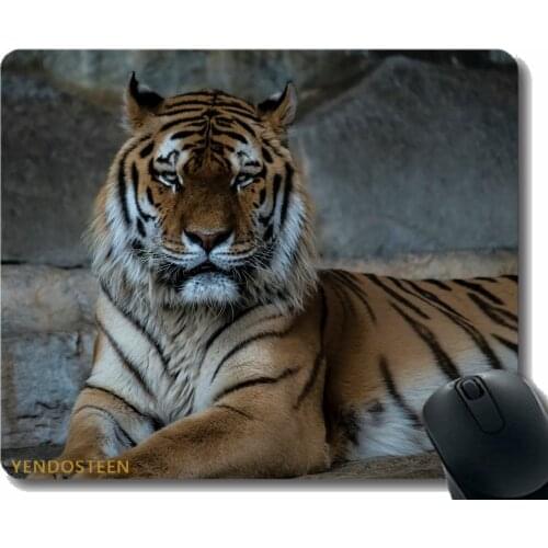 Gaming Mouse Pad Custom,Tiger Predator Muzzle Big Cat 117179 Non-Slip Rubber Base Mousepad