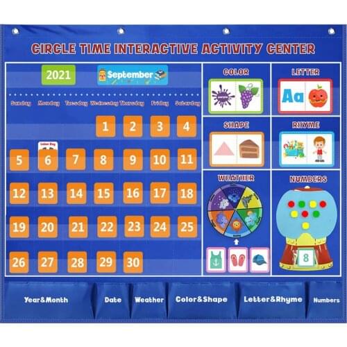 Learning Standard Pocket Chart For Classroom Home Teaching Kid Children Educational Tools Calendar Counting Wording Pocket Chart
