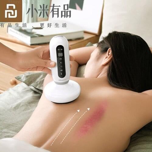 LERAVAN Cupping Scraper Massager Electric Hot Compress Meridian Dredges Intelligent temperature control Wireless Body Massager