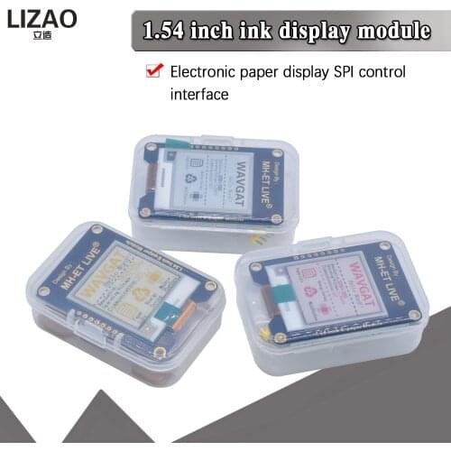 WAVGAT 1.54 Inch Epaper Module E-paper E-Ink EInk Display Screen SPI Support Global Part For Arduino UNO STM raspberry pi ESP32