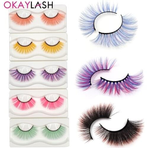 OKAY LASH Soft Faux Mink Soft Eyelashes Extension Costume Party Cosplay 3D Fake Crisscross Natural Eye Lash Wholesale Bulk
