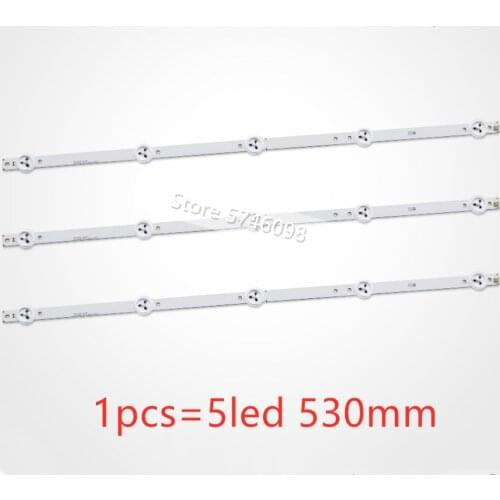 530mm LED Backlight strip For Proline Bravis 28C2000B 28 inch TV L2830HD SVJ280A01 REV3 5LED 130402 M280X13 E1 H 100%NEW