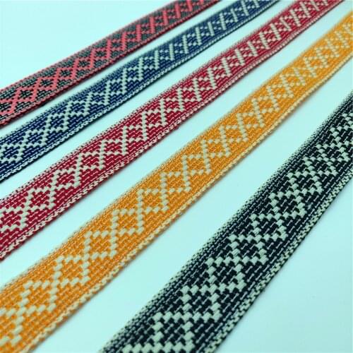 3cm Wide Thin Soft Cotton Webbing Woven Cotton Thread Webbing Fabric Mixed Accessory for Bag Garment Home Decorations