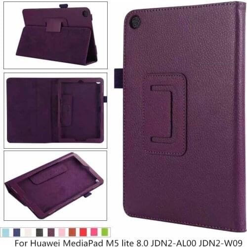 Slim Magnetic PU Leather Stand Cover Case for Huawei MediaPad M5 Lite 8.0 JDN2-AL00 JDN2-W09 M5 Youth Edition 8" Tablet Case