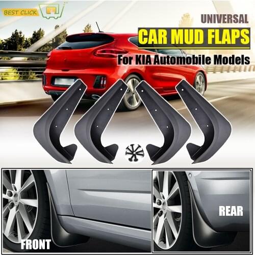 Universal Mud Flaps Mudflaps Splash Guards Mudguards For Kia Pro Cee'd Rio GT Soul Stinger Carens Rondo Sedan Hatchback 1999 -on