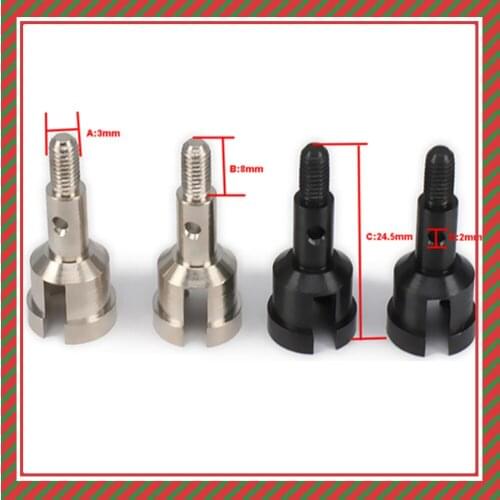 Steel Wheel Axle Shaft For Rc Hobby Model Car 1/18 Wltoys a959 a969 a979 k929 Upgraded Hop-Up Parts