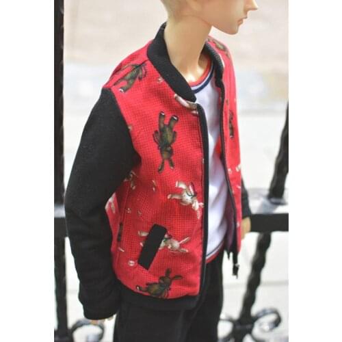 [wamami] Rabbit Corduroy Baseball Shirt 2 Colors 1/3 1/4 SD17 Male BJD Dolls Dollfie