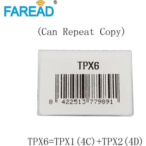 X5pcs TPX6 Transponder Car Key Chip = TPX1 ( 4C ) + TPX2 ( 4D ) Ceramic Carbon ( Can Repeat Copy ) Blank Chip