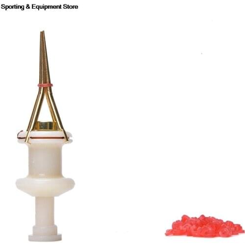 1 Set Baits Clip Portable Lures Bloodworm Clip Fishing Gear with 140 Bait Bands Copper Plastic New Arrival Wholesale