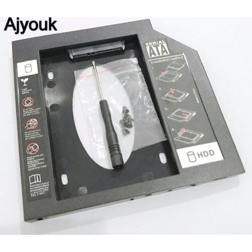 100PCS 9.5mm Ultra Thin ABS SATA3.0 Hard Disk Drive Optical Bay CD Driver Slot HDD SSD Holder Bracket for PC Laptop Notebook