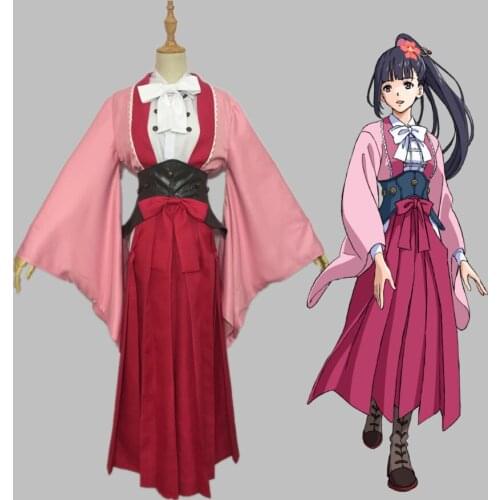2016 Anime Kabaneri of the Iron Fortress / Kotetsujo no Kabaneri Ayame Cosplay Costume Full Set Uniform