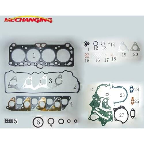 4D65 For MITSUBISHI COLT II LANCER MIRAGE 1.8L GL Diesel Engine Rebuild Kits Full Set Engine seal Gasket MD997116 50086100