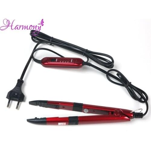 5pcs/lot Red Color Professional Tem Control Iron Heat Keratin Pre Bonded Hair Extensions Tools Mini Iron Connector 4Color