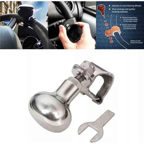 50% Hot Sales!! Steering Wheel Aid Ball Flexible Anti-rust 316 Stainless Steel Save Effort Steering Wheel Booster Ball for Campe