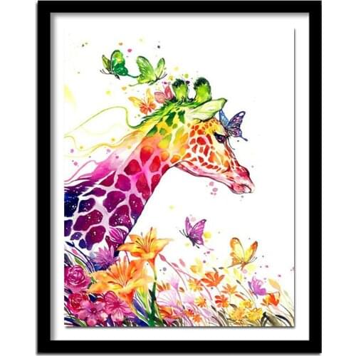 Diamond Embroidery giraffe icons 5D Diy diamond painting Cross Stitch animals picture square Rhinestones diamond pattern