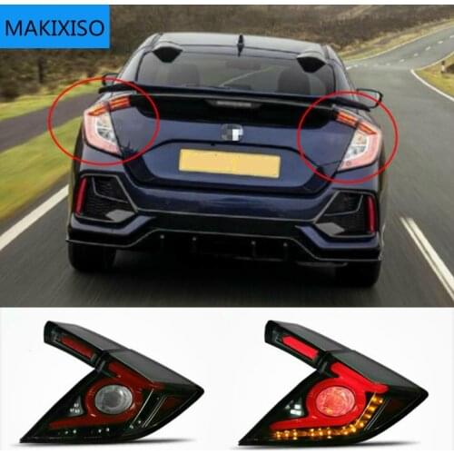 Car Styling for HONDA CIVIC X 10th Hatchback LED tail light CIVIC LED Rear Lamp DRL+Brake Trunk