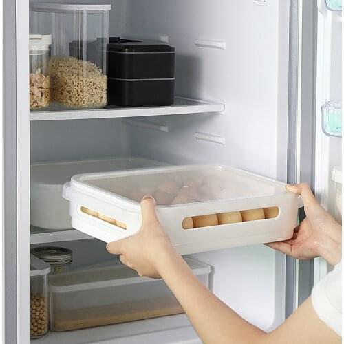 24-grid Household Egg Carton, Kitchen Storage and Arrangement, Food Storage, Fresh-keeping Tray for Refrigerator