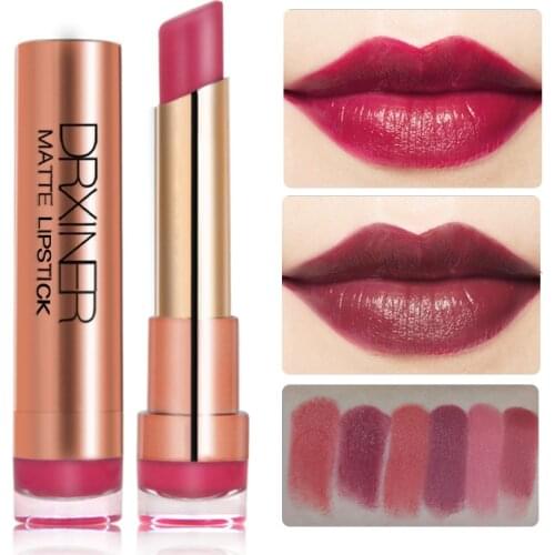 Drxiner matte lipstick makeup nude purple red liquid lipstick set velvet long lasting waterproof lipsticks 16 colors matte lips