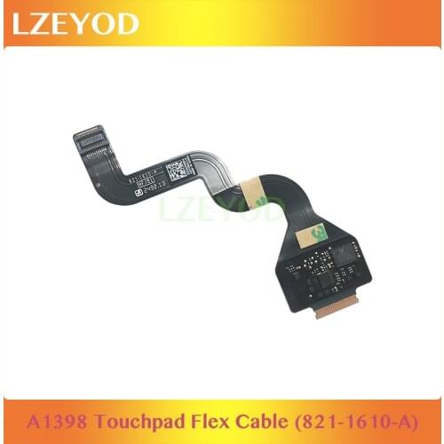 Tested Original 15" A1398 Trackpad Touchpad Flex Cable 821-1610-A For Macbook Retina A1398 Mid 2012 Early 2013 year replacement