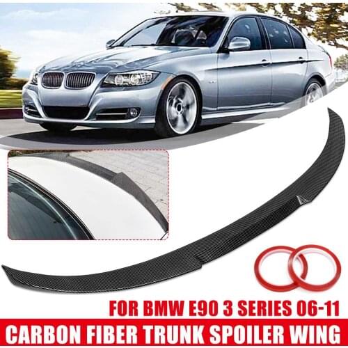 Glossy Black/carbon fiber Style ABS trunk spoiler Wing-M4 STYLE FOR 2006-2011 For BMW E90 3 SERIES SEDAN & M3 2008-2012