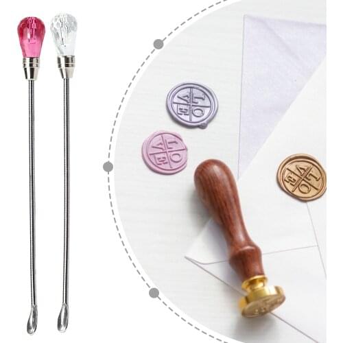 Metal Lacquered Seal Stirring Rod Metal Stirring Rod Wax Burning Stirring Spoon Wax Seal Stamp Tool