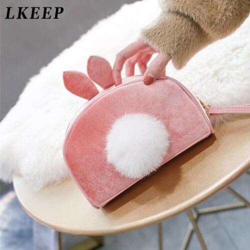 Cute Girls Lady Makeup Bags With Hairy Ball Cosmetics Bags For Traveling Storage Women Handbag Cosmetic Cases Make Up Bag