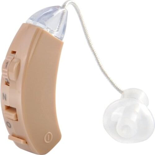 Mini BTE Noise Reduction Ear Aid Sound Amplifier with Battery Behind the Ear For Elderly Hearing Loss Device