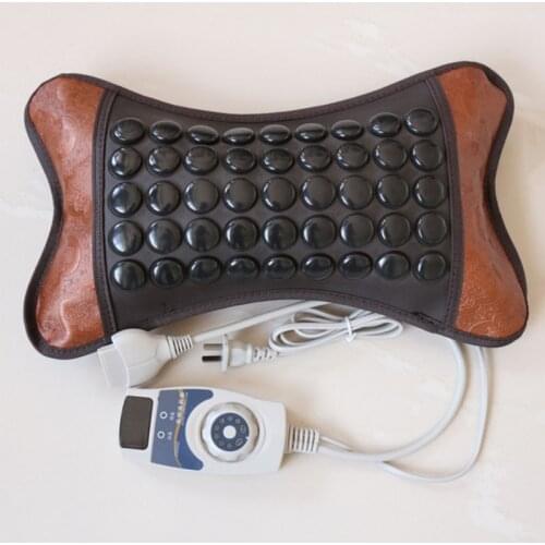 2021 Newest Far Infrared Jade Pillow Natural Jade Pillow Heating Cervical Pillow Physical Health Care Cervical Health Care