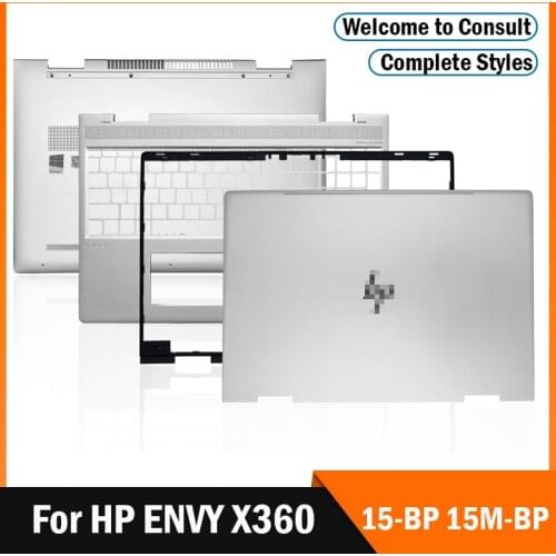 NEW For HP ENVY X360 15-BP 15M-BP Laptop LCD Back Cover/Front Bezel/Hinges/Palmrest/Bottom Case 15.6 inch Silver 924344-001