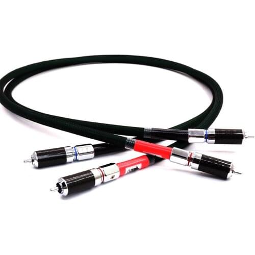 Pair 2328 Hifi RCA Cable Hi-end Silver Plated 2rca male to 2rca male cable CD Amplifier Interconnect Rca Cable