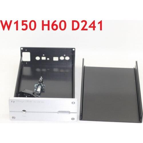 W150 H60 D241 Full Aluminum Enclosure Mini AMP Case Power Amplifier Chassis DIY DAC Decoder Shell Audio RCA Hi-End Rear Box