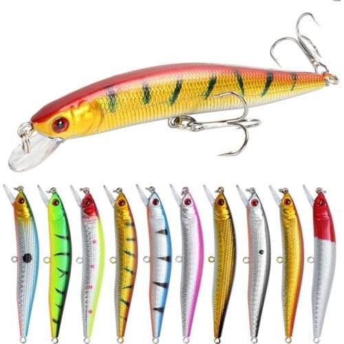 1PCS Minnow Fishing lures Peche Bass Trolling Hard Bait100mm Artificial 3D Eyes Crankbait Carp Wobbler Crankbait Fishing tackle
