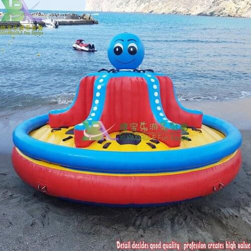 Sport Water Games Inflatable Floating Octopus Towable Inflatable Flying Fish Water Saucer