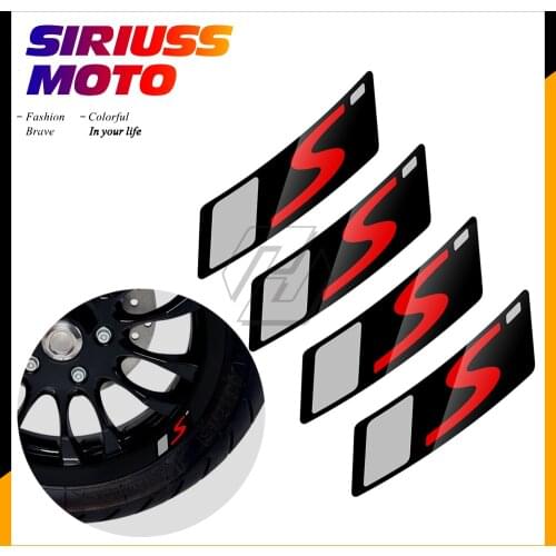 Motorcycle Wheel Decal Rim Reflective Sticker Case for Vespa GTS Supersport GTS300 GTS300ie