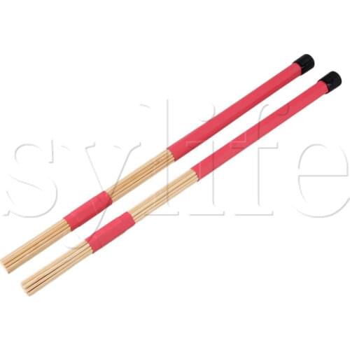 Generic 1 Pair Jazz Drum Brushes Drum Sticks 40cm Made Of Bamboo